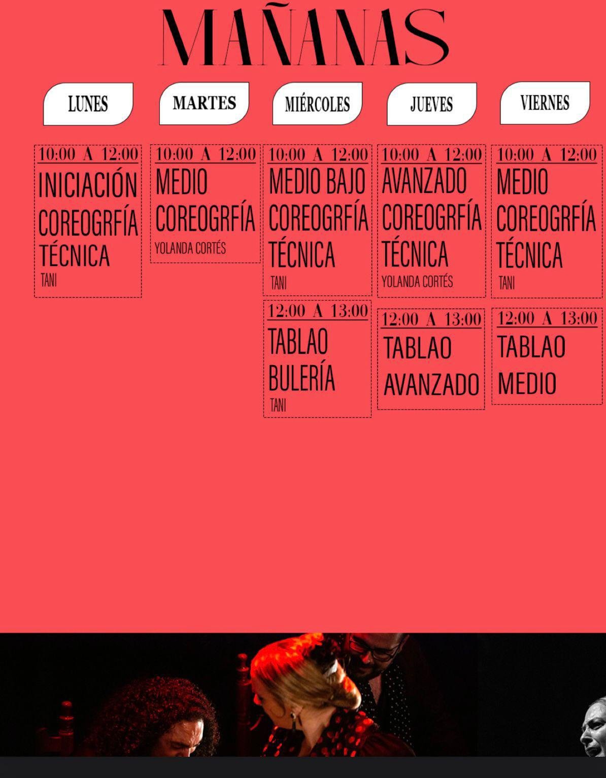 Horario Mañanas